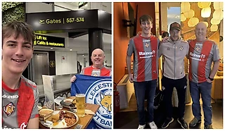 😲 Два болельщика «Лестера» прилетели в Кремону, чтобы вживую увидеть игру Варди. Джейми встретился с ними после матча