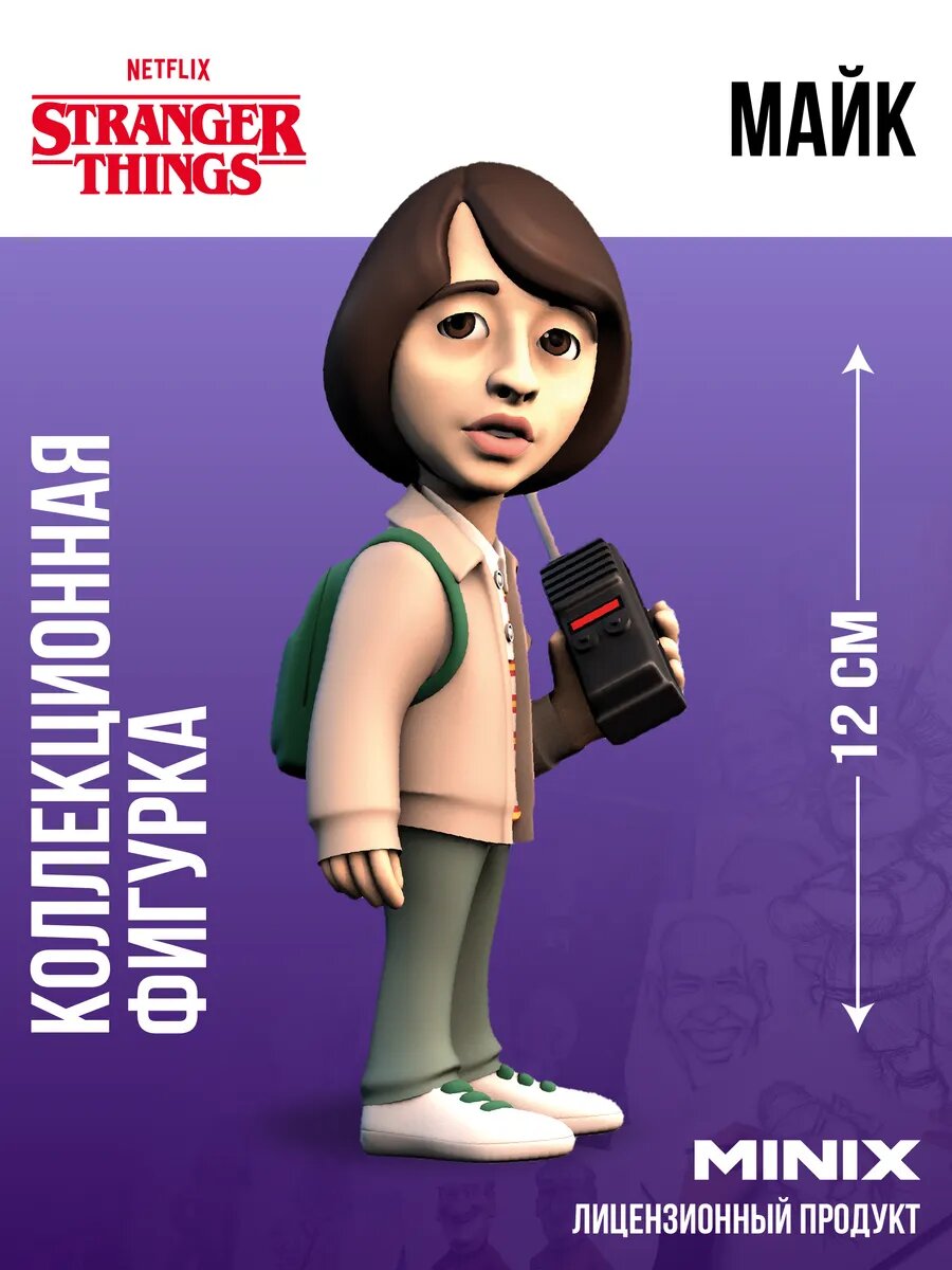 MINIX Коллекционная фигурка Очень странные дела Майк миникс 12 см ПВХ