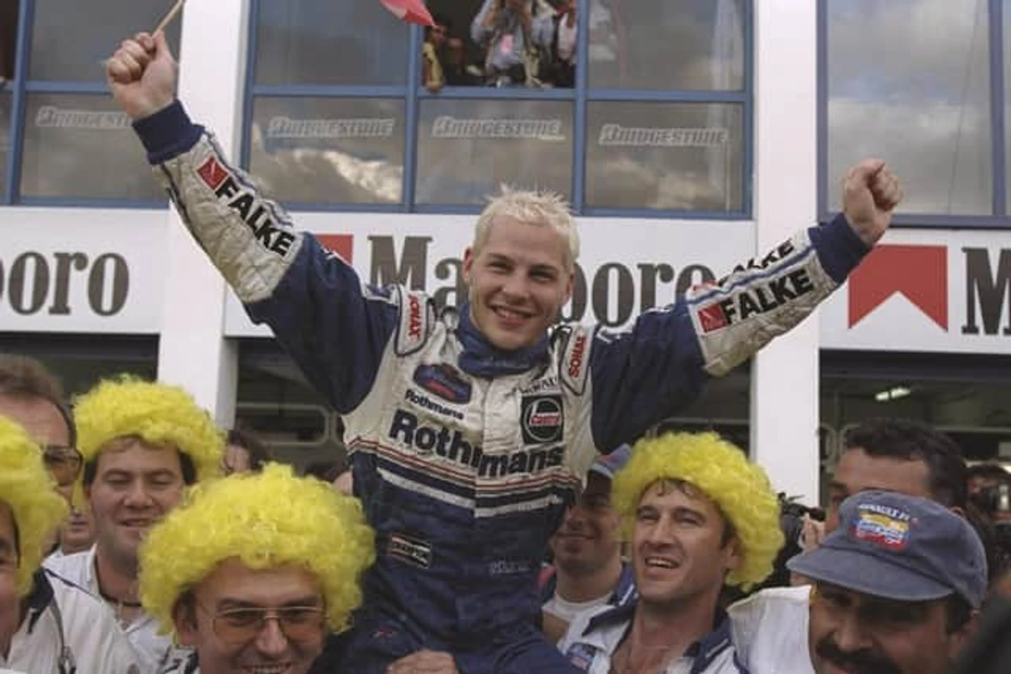 Flashback: Jacques Villeneuve becomes Formula One world champion after title-deciding clash with Michael Schumacher in 1997