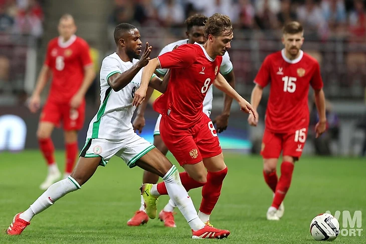 Сборная России-Сборная Нигерии. Футбол