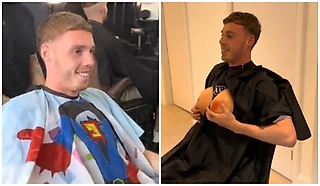 📹 Барбер Палмера постоянно подкалывает его. Хавбек «Челси» переносит все с улыбкой – иногда даже особо нравится 😅