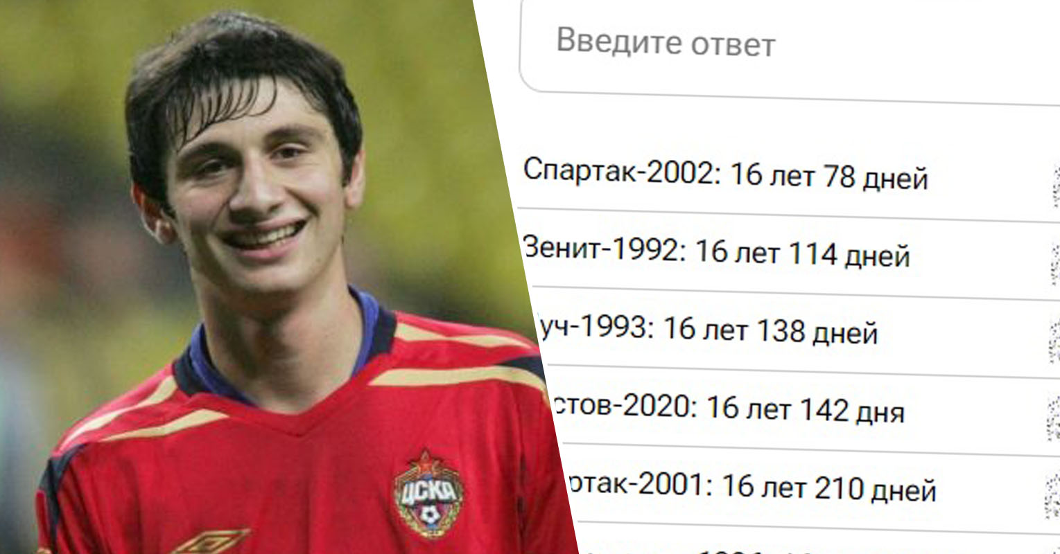 Кто самые молодые дебютанты в чемпионатах России? Вспомните юных гениев! -  Ultras Action - Блоги Sports.ru