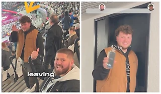 📹 Фанат «Вест Хэма» проверил теорию о раннем уходе с матча. Вот сколько времени он сэкономил