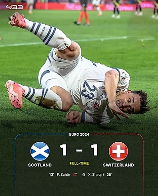Шотландия и Швейцария скатали ничью