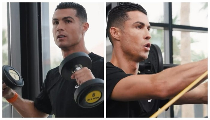 Криштиану Роналду показал домашний спортзал🏋️♂️🎥