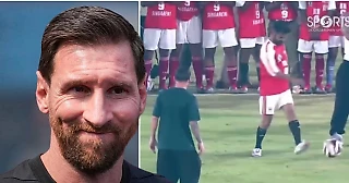 🎥 Индийский чиновник заставил Месси бегать за мячом. Политик не смог сделать ни одной точной передачи на Лео