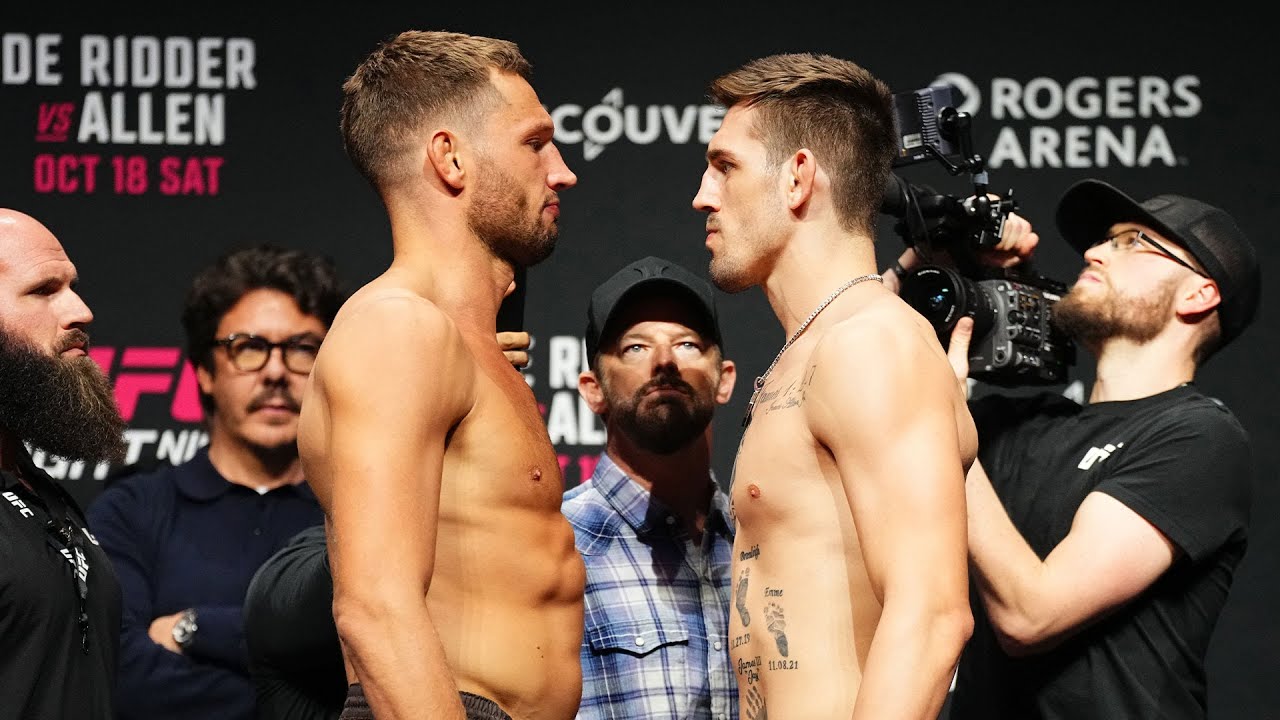 Брендан Аллен, UFC, Ренье де Риддер
