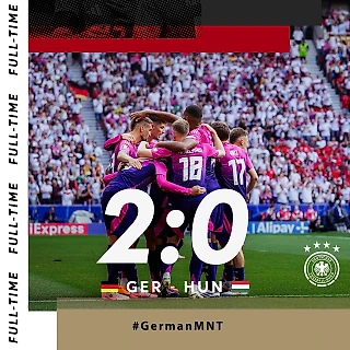 Вышли из группы. Второй матч Евро-2024 Германия 2:0 Венгрия