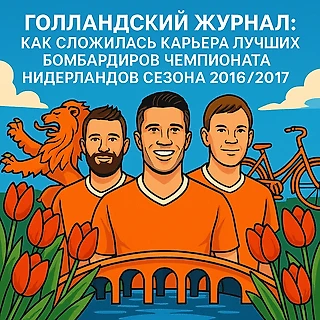 Голландский журнал: как сложилась карьера лучших бомбардиров чемпионата Нидерландов сезона 2016/2017!