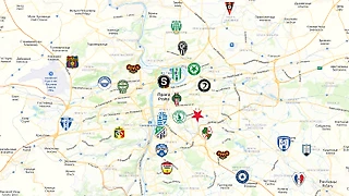 Футбольная карта Праги