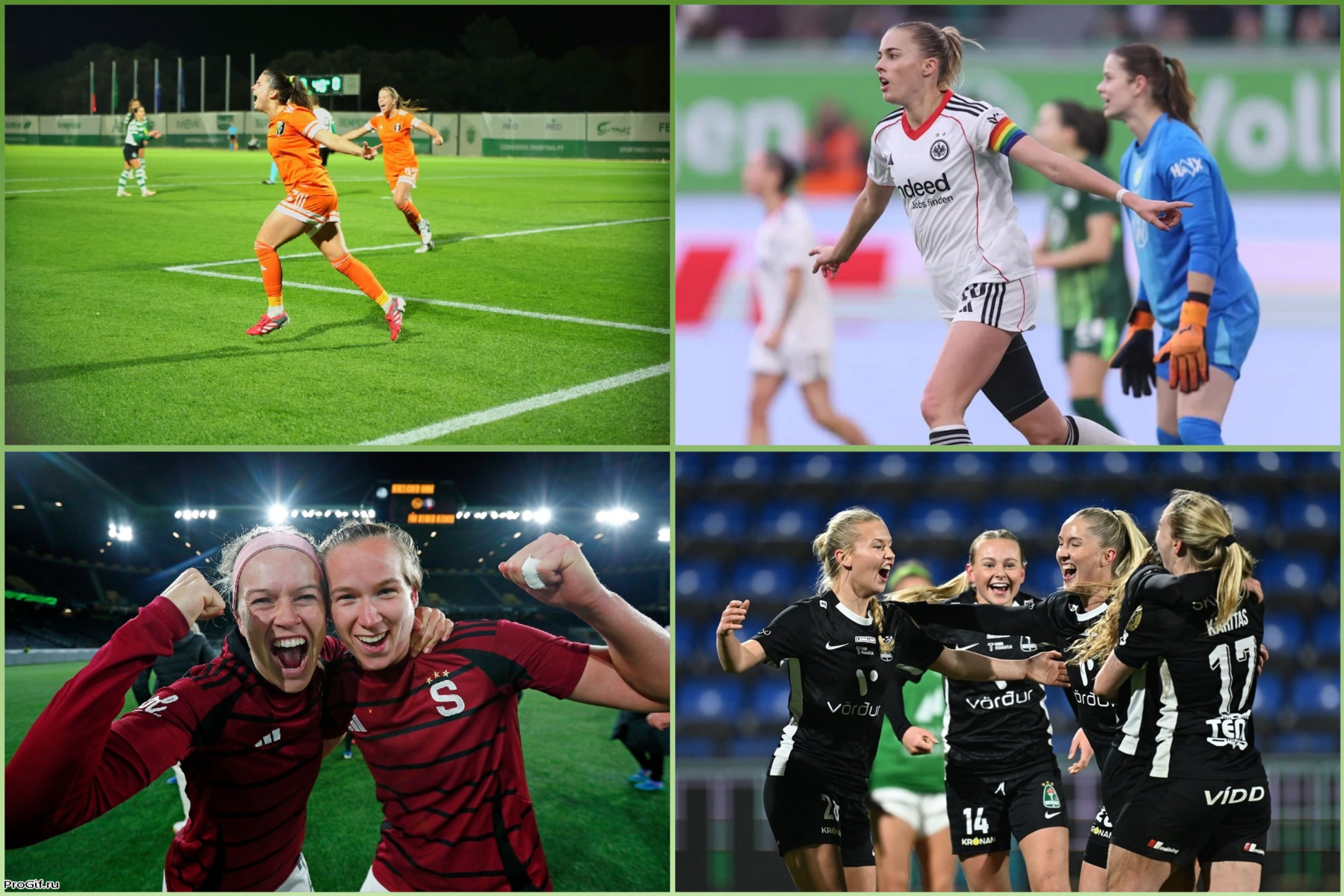 ПСВ, Янг Бойз, Аякс, Спортинг, Спарта Прага, Андерлехт, Интер, Аустрия, Нордшелланд, Мура 05, женский футбол, Николь Аньоми, Айнтрахт Франкфурт, Хаммарбю, Лаура Фрайганг, Брейдаблик