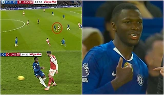 🤢 Кайседо жутко сфолил на Мерино и cделал вид, что он жертва. Тэйлор удалил его после просмотра VAR 🟥