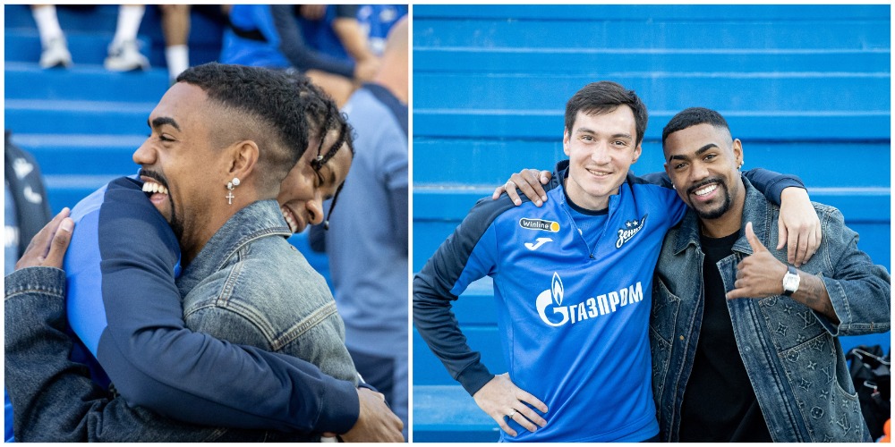 📸 🎥 Особый гость! Малком посетил тренировочный лагерь «Зенита» в Дохе