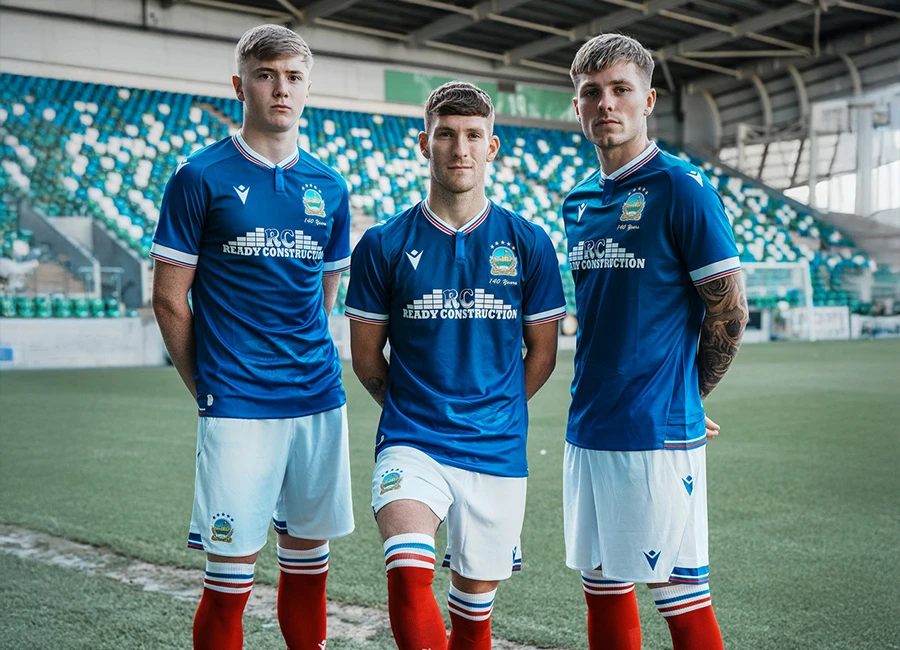 Домашняя форма Linfield 25/26 Macron 140th Anniversary