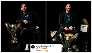 «Шаг за шагом мы добились незабываемого года в Майами 🏆🙌». Месси устроил скромную фотосессию с трофеями сезона