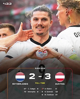 Австрия занимает первое месте в группе