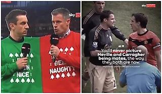 📹 Ненавидели друг друга, но стали друзьями. Sky Sports показал лучшие моменты с Каррагером и Невиллом