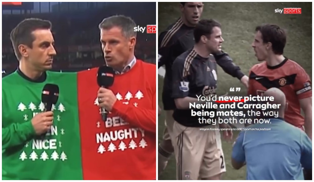 📹 Ненавидели друг друга, но стали друзьями. Sky Sports показал лучшие моменты с Каррагером и Невиллом