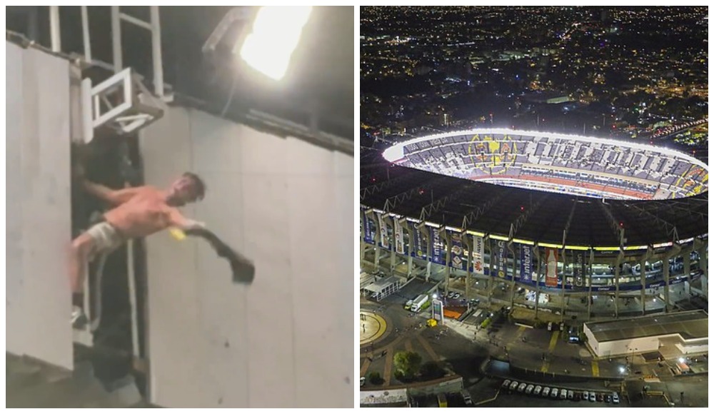 Мексиканский человек-паук. Фанат «Америки» необычно отметил титул любимой команды  на стадионе 🤯