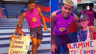 💙 Доброта дня: фанат хотел футболку Ямаля —поступок Араухо удивил всех