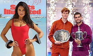 Модель Sports Illustrated ходила на свидание сразу с двумя финалистами US Open — Синнером и Алькарасом 😮🔥