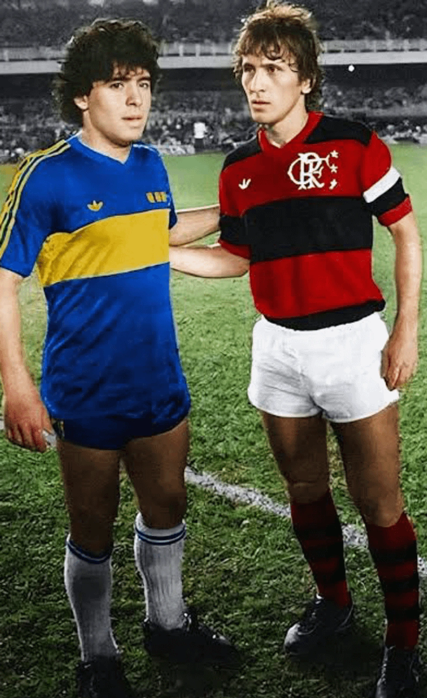 r/classicsoccer - Zico and Maradona