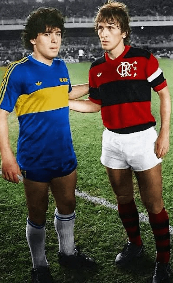 r/classicsoccer - Zico and Maradona