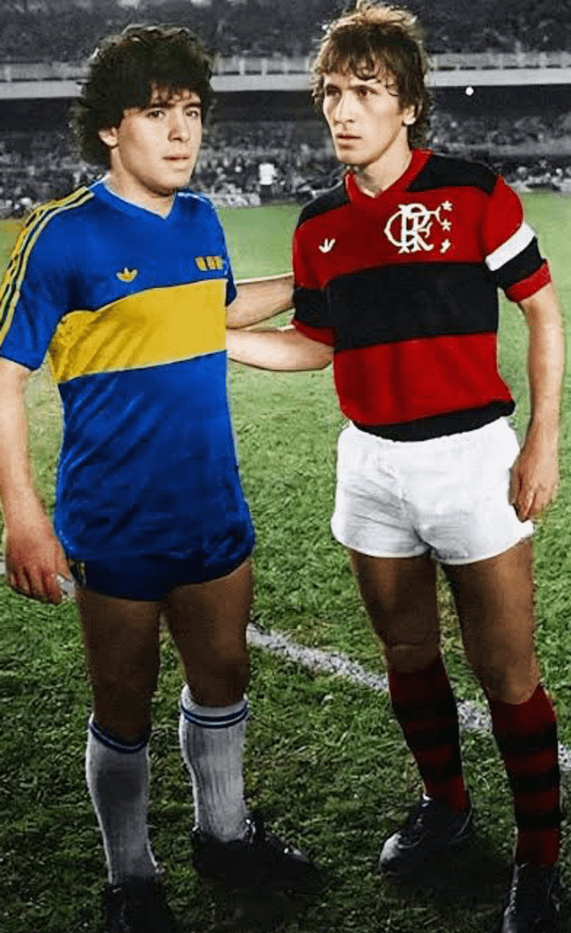 r/classicsoccer - Zico and Maradona