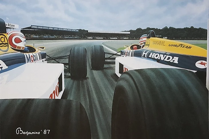 Passing Strangers' - Mansell vs. Piquet, 1987 British GP (Silverstone) — Williamsburg Art Gallery