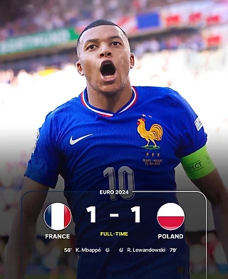 Франция - Польша 1-1