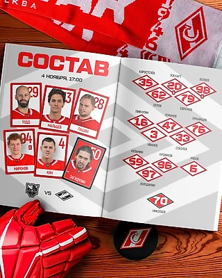 Состав спартаковцев на вторую игру в Сочи