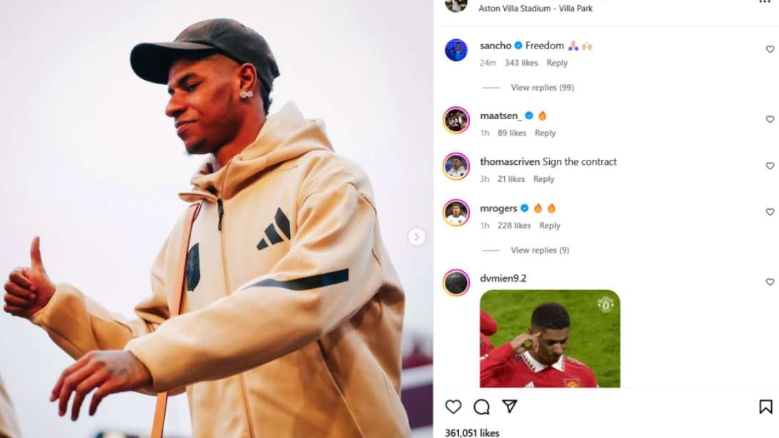 Revealed: Why Man Utd loanee Marcus Rashford 'didn't appreciate' Jadon Sancho's 'freedom' message after his Aston Villa debut | Goal.com