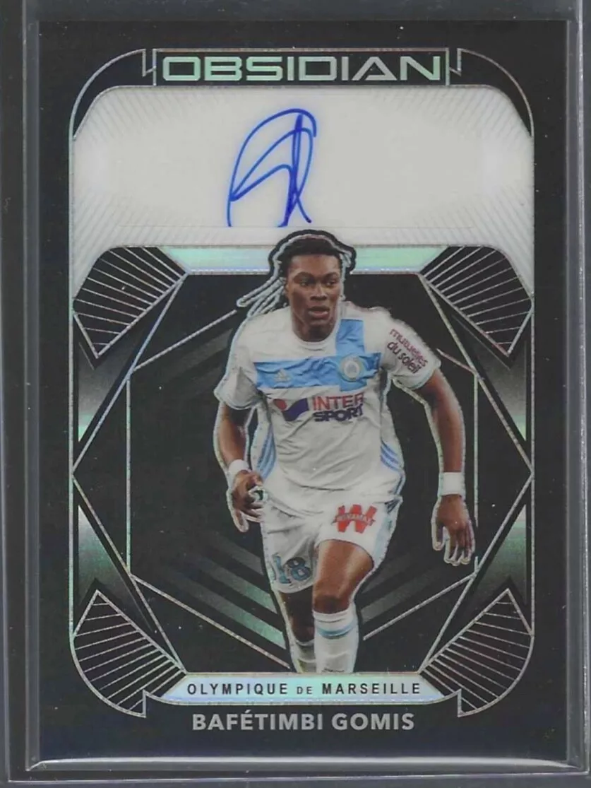 BAFETIMBI GOMIS 2020-21 PANINI OBSIDIAN SILVER ETCH AUTO #D /149 - Picture 1 of 2