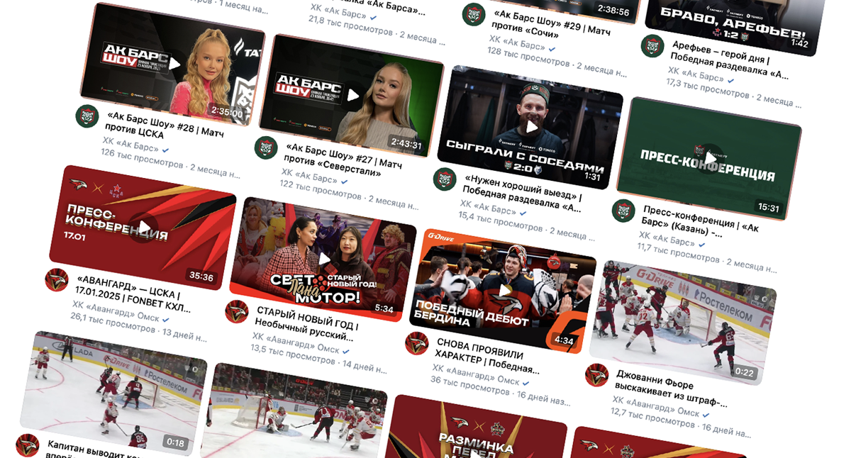 Фотография поста в ленте Торможение ютуба, работа с VK и фишки в продвижении форматов. Разбираемся в видео-контенте клубов КХЛ