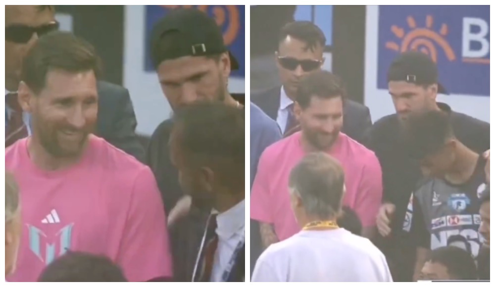 😳 Де Поль запретил мужчине в костюме фотографироваться с Месси и поставил рядом с Лео молодого парня