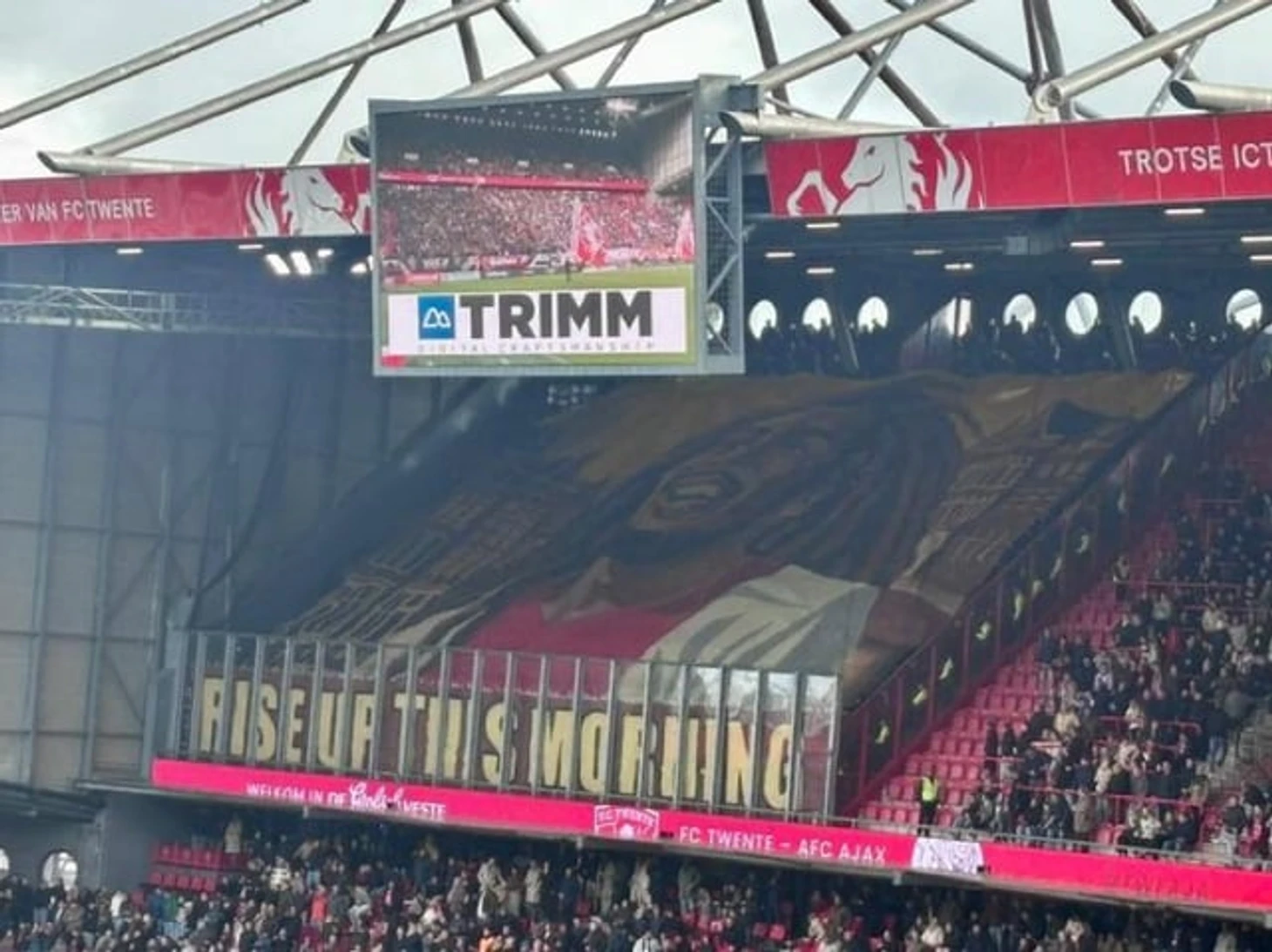 r/Eredivisie - Tifo from the Ajax fans in Enschede