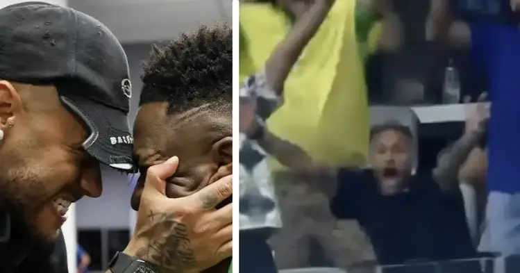 «Нам повезло, что ты бразилец 😍». Винисиус вернул Неймару страсть к футболу — посмотрите, как он радуется его голам