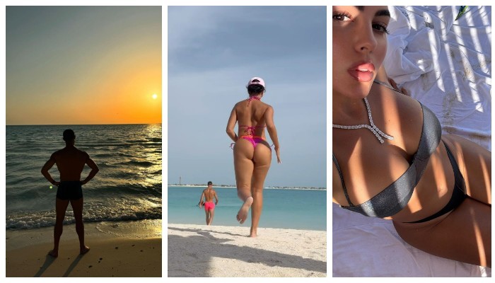 Криштиану Роналду и Джорджина Родригес наслаждаются отдыхом после вылета Португалии с Евро