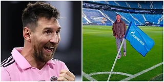 😁 Из эпичного возвращения Месси на «Камп Ноу» сделали веселый тренд! Все начал «Зенит»